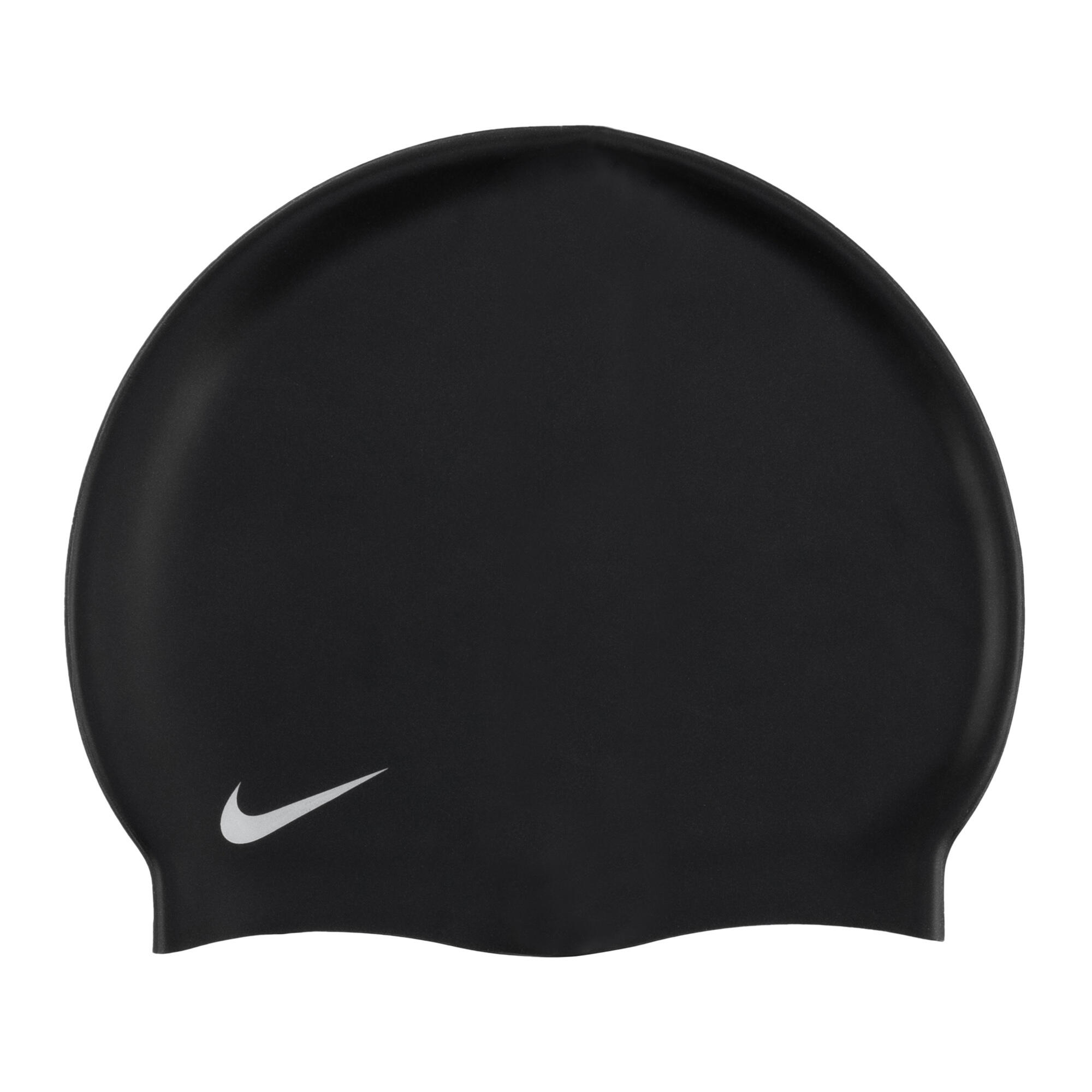 Nike Jr Solid Swim Cap Black 4/4
