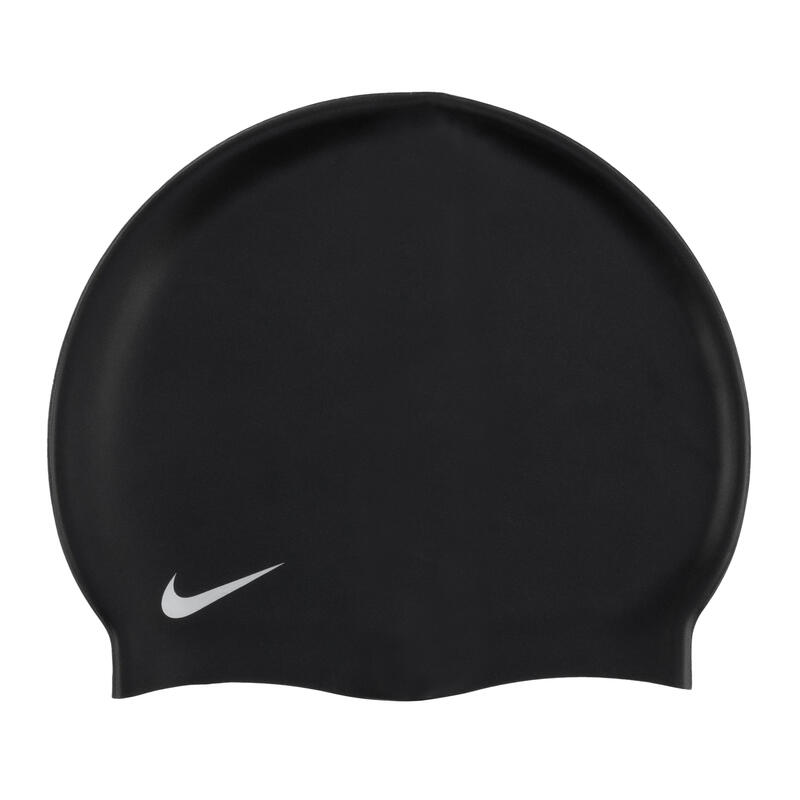 Bonnet de bain junior Nike Solid Silicone Noir