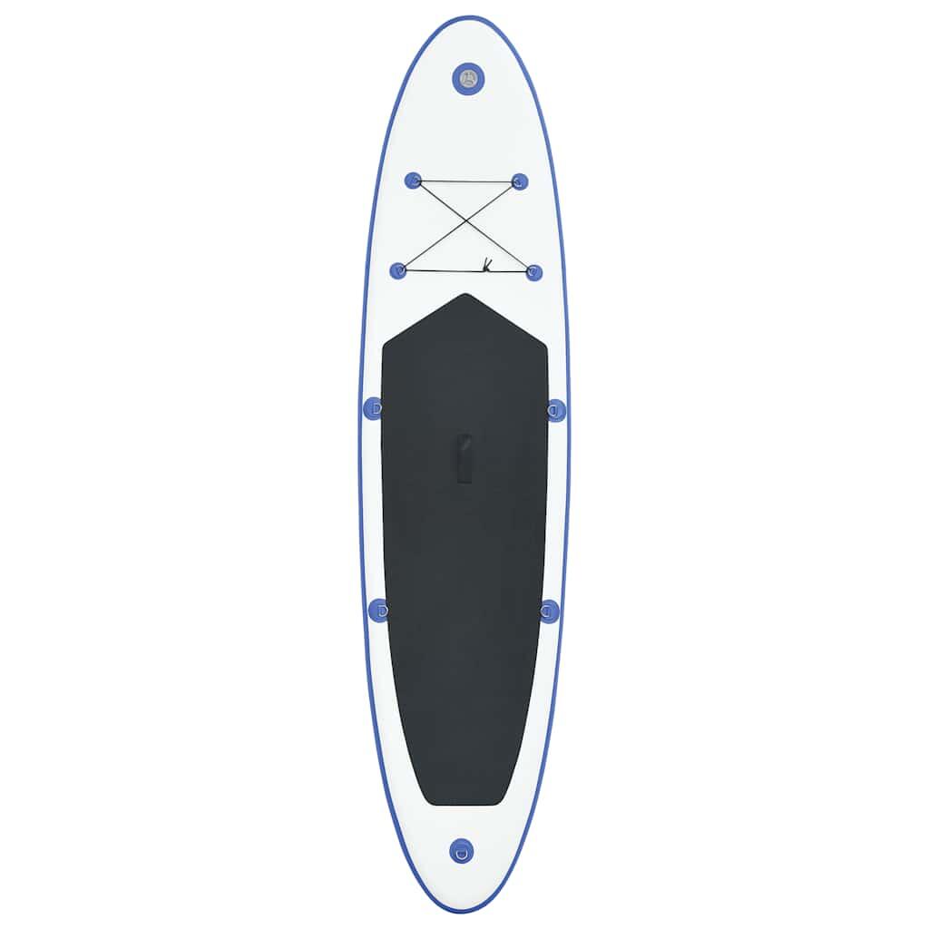 Set de paddel surf tabla SUP inflable azul y blanco 3/6