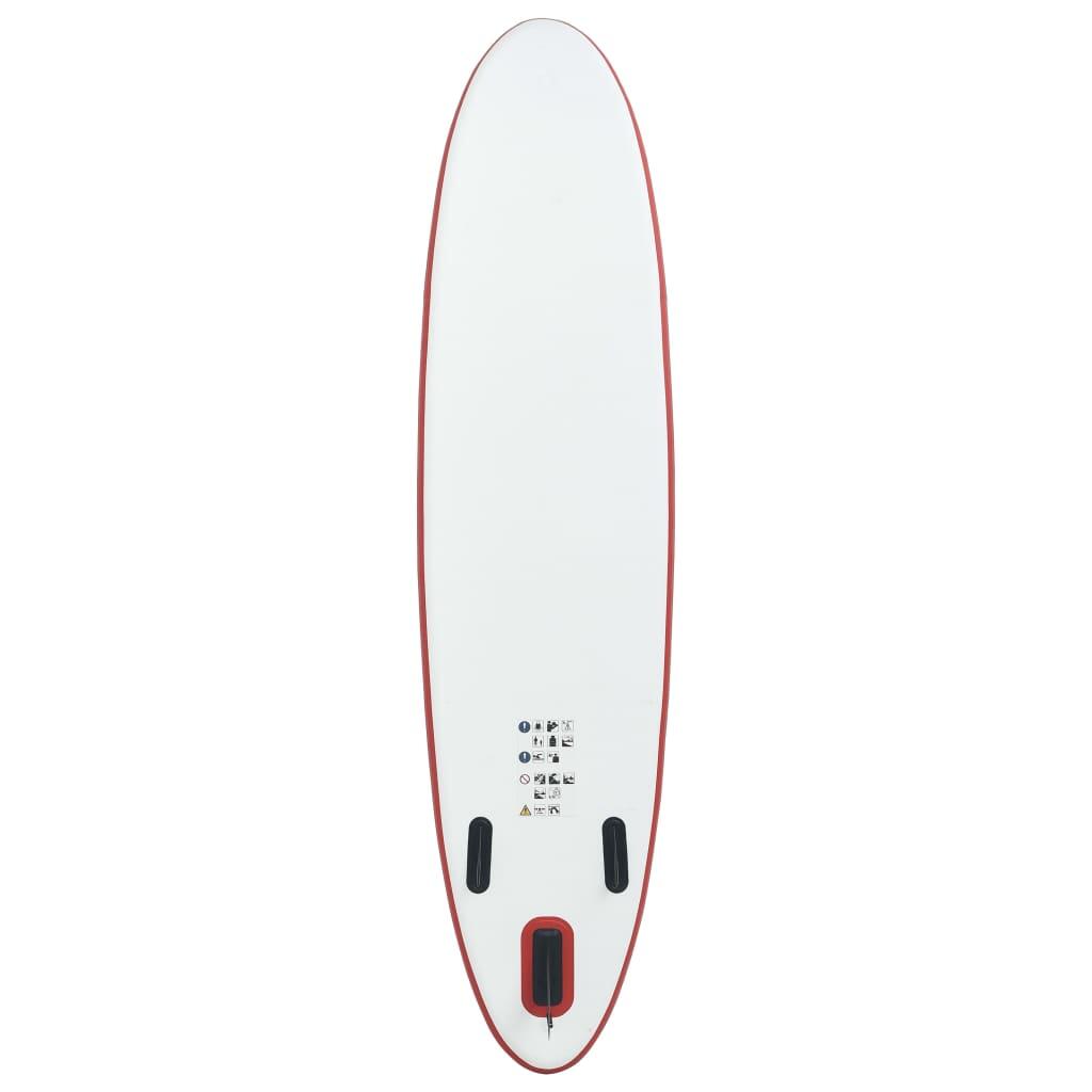 VidaXL SUP hinchable rojo y blanco 390 x 81 x 10 cm 4/7