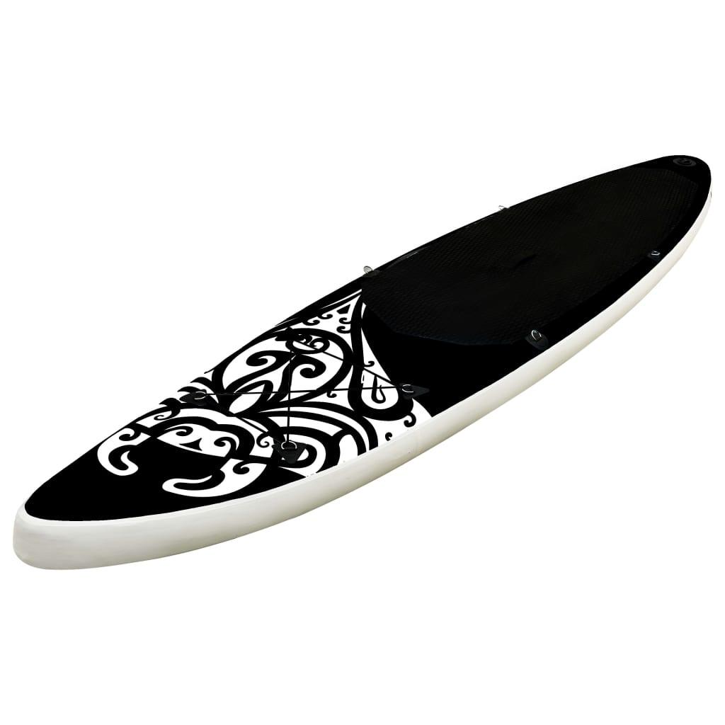 VidaXL Tabla SUP Inflable 305x76x15 cm Negro 2/7
