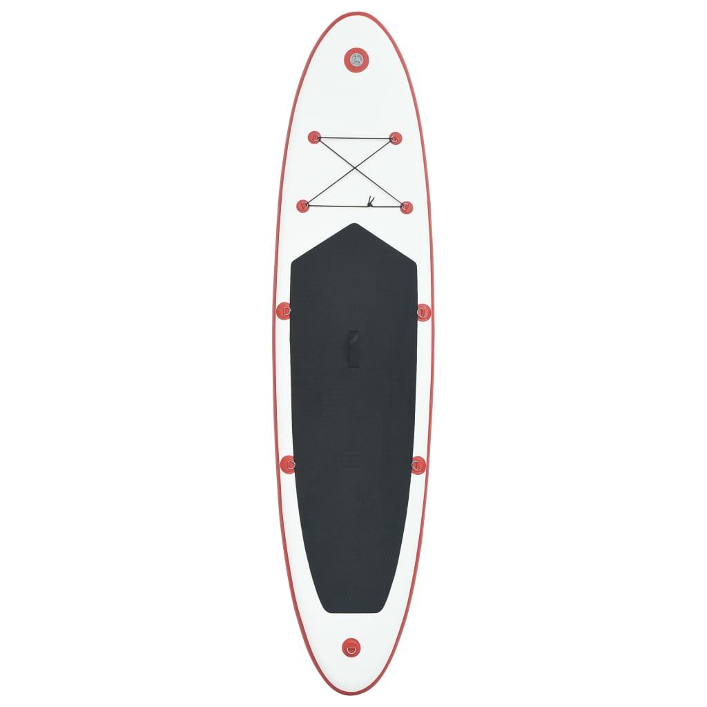 VidaXL SUP hinchable rojo y blanco 390 x 81 x 10 cm 3/7