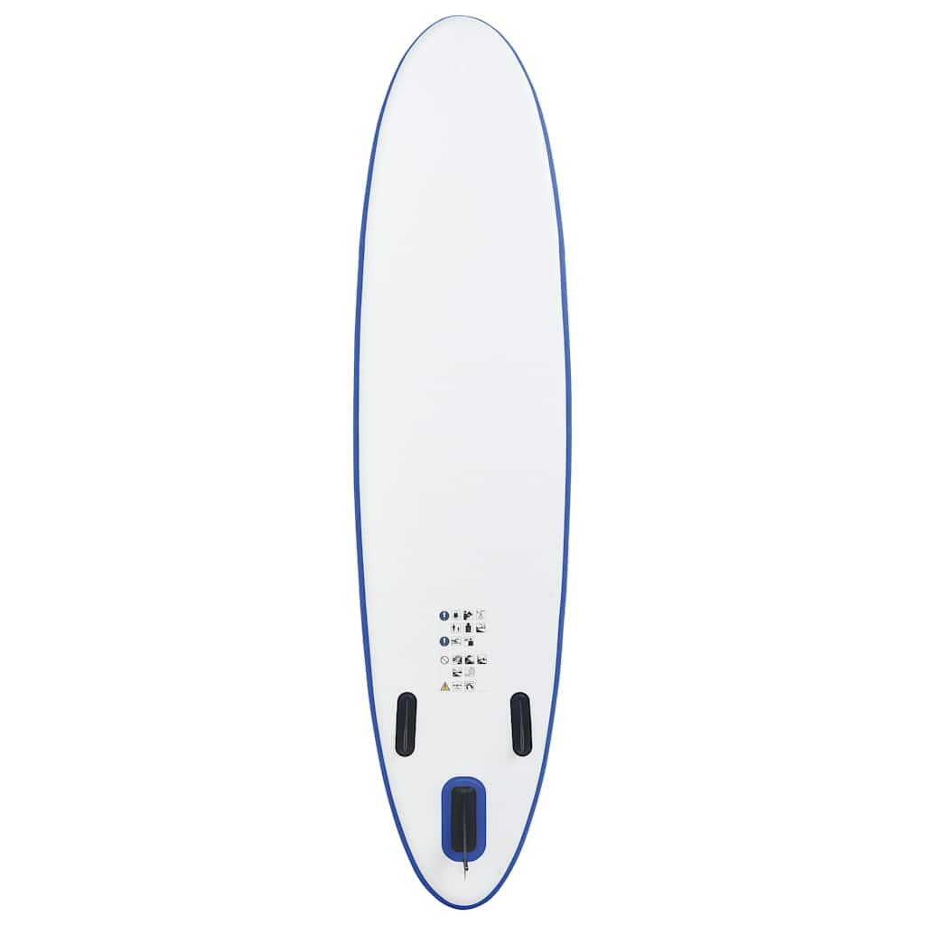 Set de paddel surf tabla SUP inflable azul y blanco 4/7