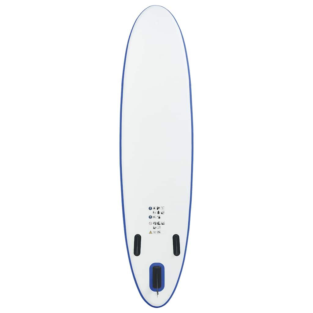 Set de paddel surf tabla SUP inflable azul y blanco 4/6