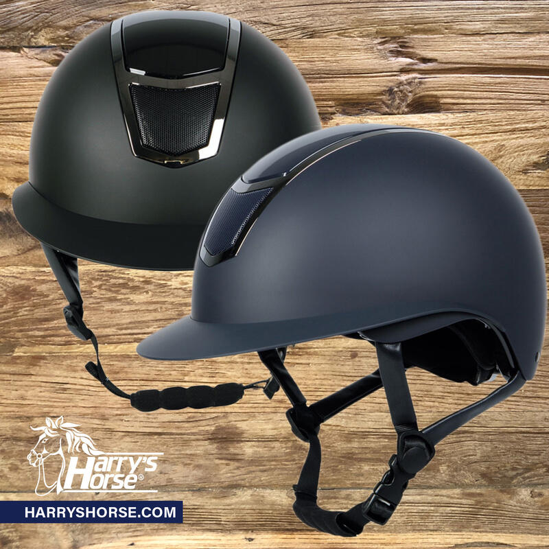 Harry's Horse Paardrijcap Mont Blanc Glossy - Navy