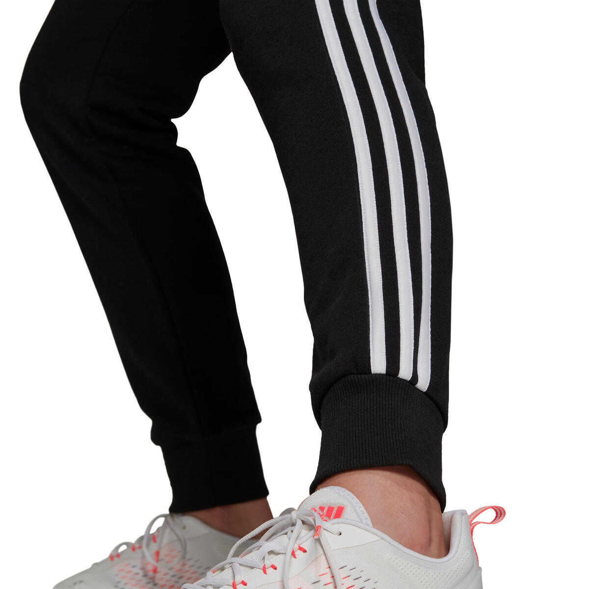 Pantaloni adidas Wms French Terry Logo Pants 3 Stripes, Nero, Donne 3/5