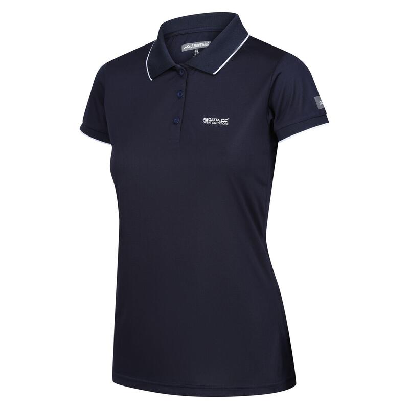 Polo Manches Courtes REMEX Femme (Bleu Marine Uni)