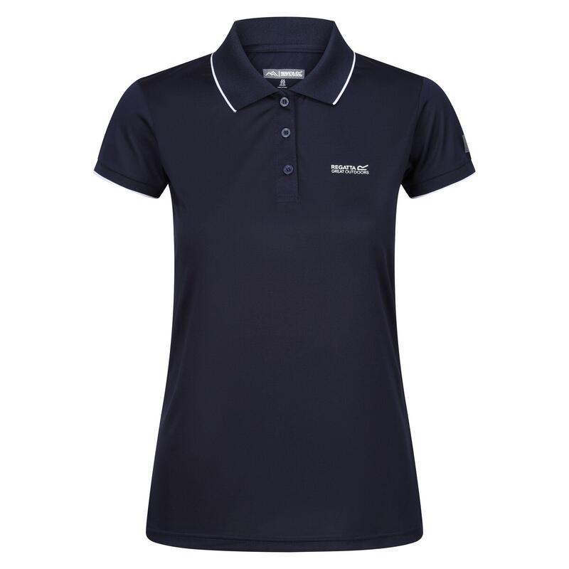 Polo Manches Courtes REMEX Femme (Bleu Marine Uni)