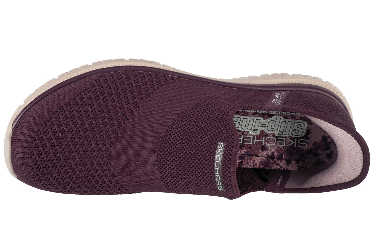 Chaussures Femmes Skechers Slipins Virtue Sleek bordeaux 3/4