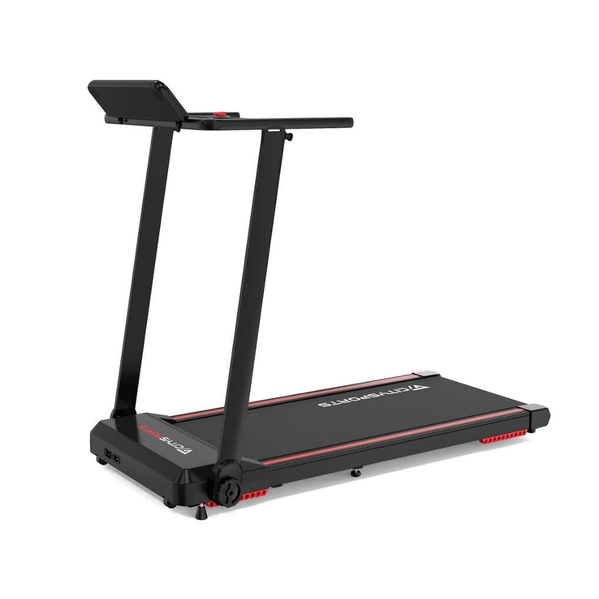 Bieżnia składana CITYSPORTS WP9, 1400 W, aplikacja, Bluetooth, 1-12 km/h, czarna