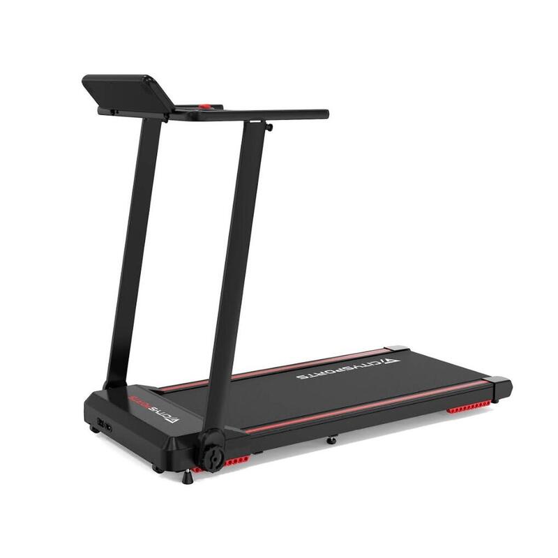 Tapis de Course Fitness 2-en-1 12km/h, Pliable, Pente, Silencieux