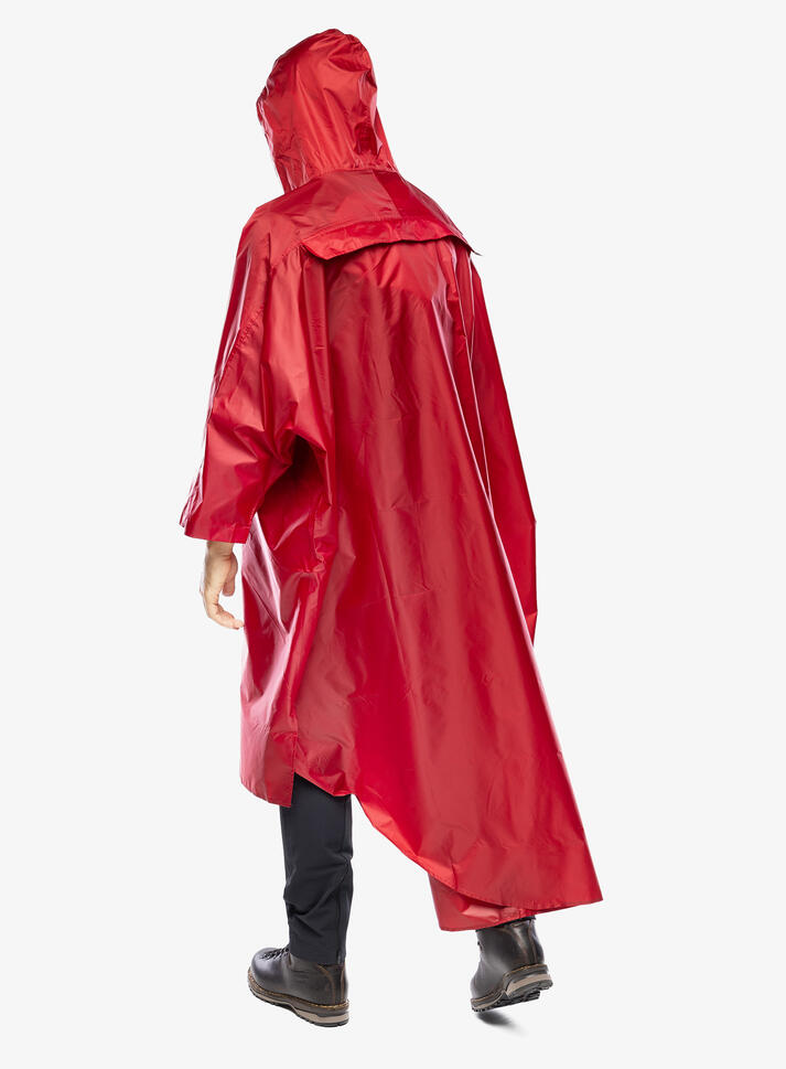 Peleryna turystyczna Trekmates Deluxe Poncho - chilli pepper
