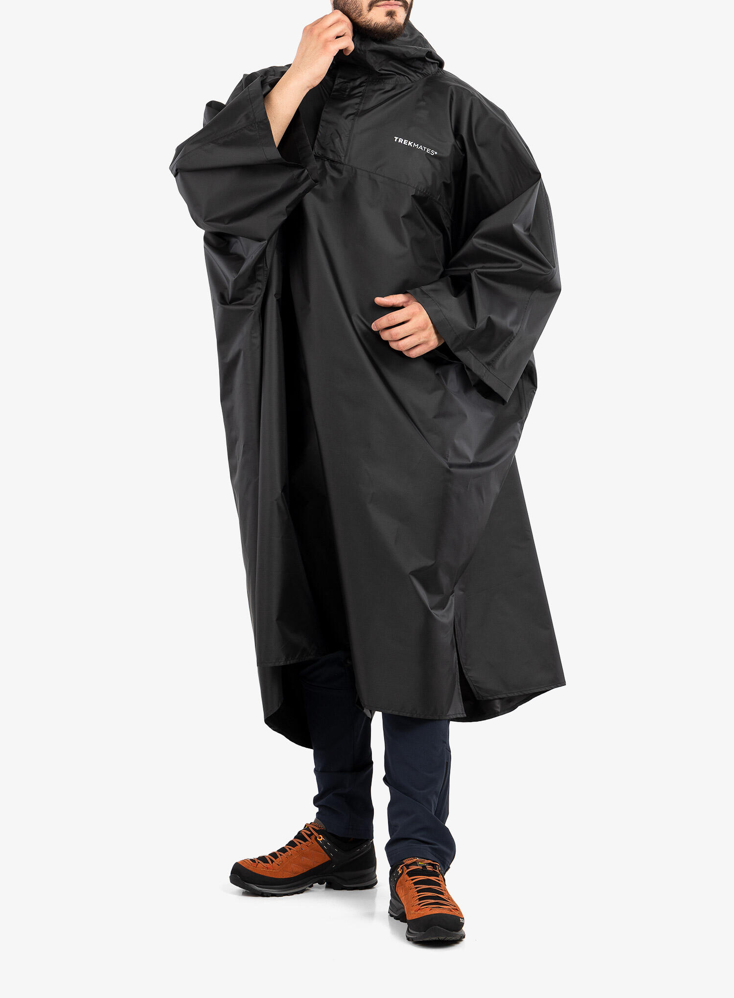 Peleryna przeciwdeszczowa Trekmates Deluxe Poncho - black 3/7