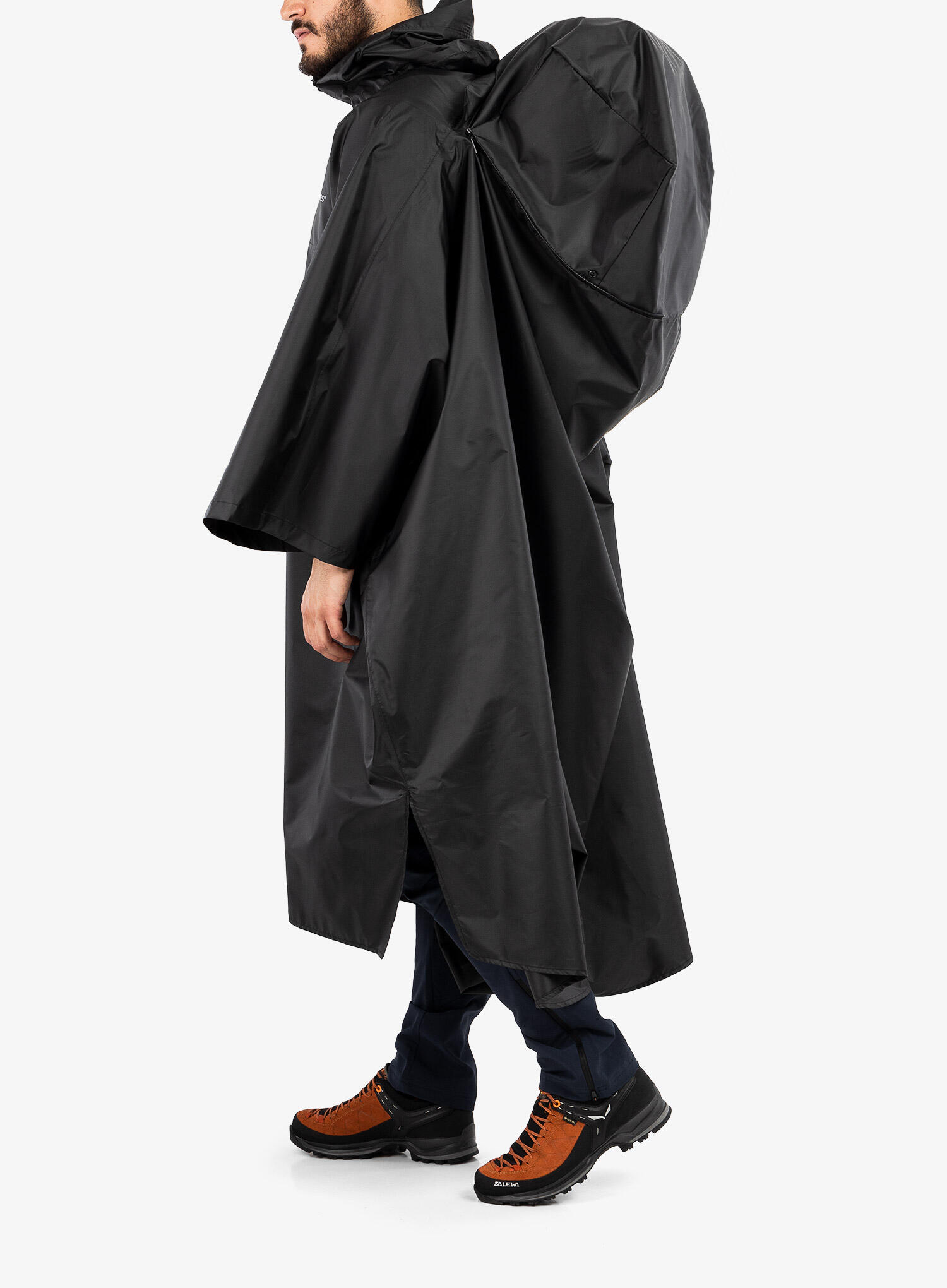 Peleryna przeciwdeszczowa Trekmates Deluxe Poncho - black 5/7
