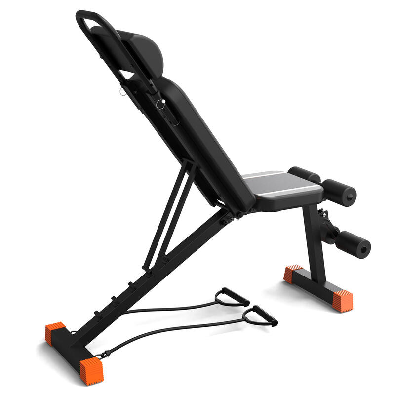 Banc de musculation pliable,CITYSPORTS,S3,Multi-positions,Noir