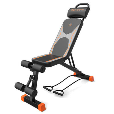 Klappbare Gewichtsbänke, CITYSPORTS, S3, Mehrfachposition, schwarz.