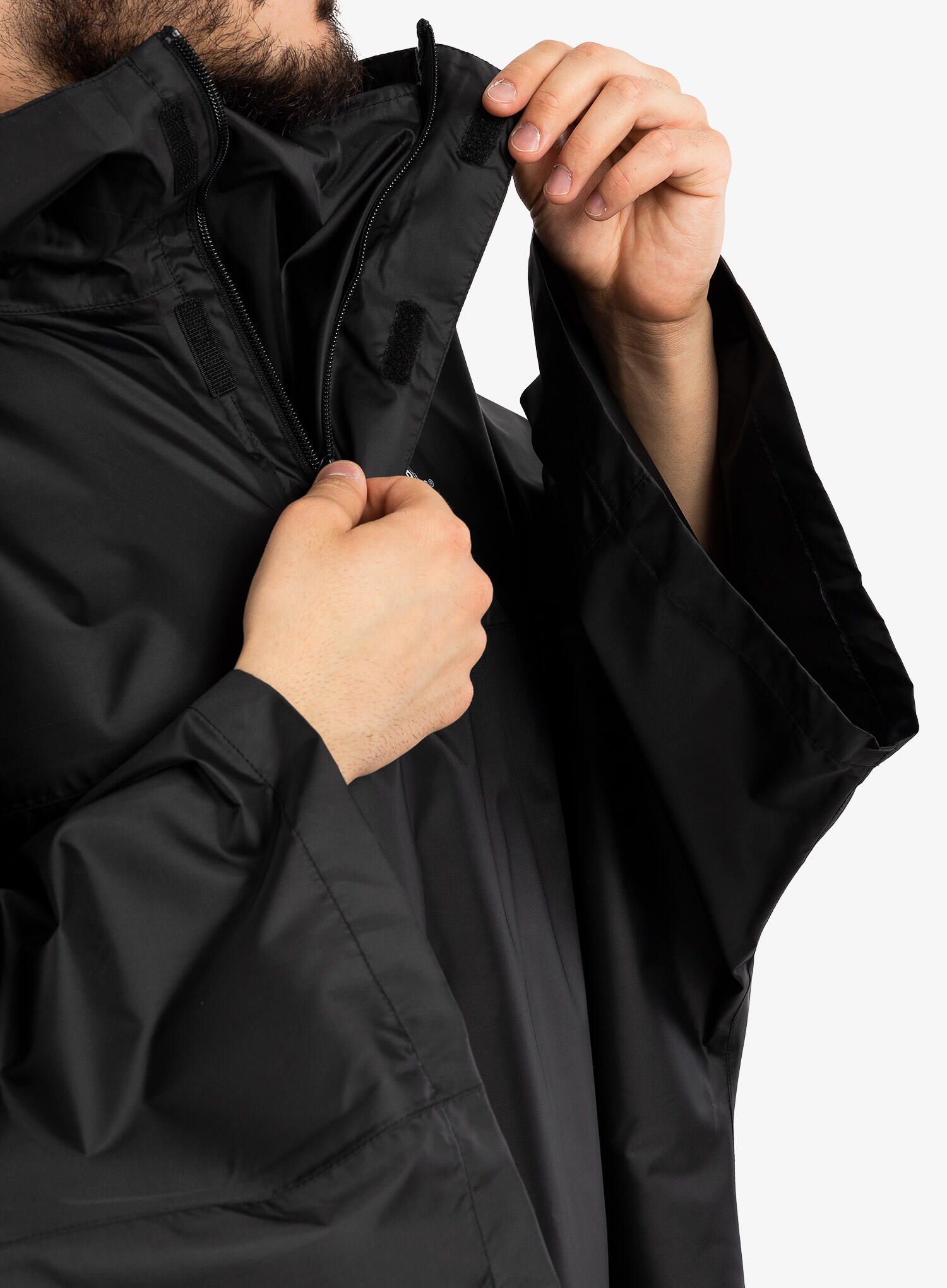 Peleryna przeciwdeszczowa Trekmates Deluxe Poncho - black 7/7