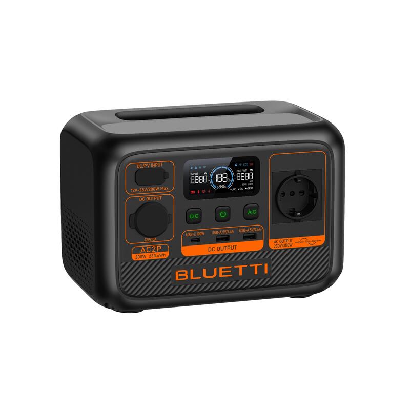 KIT Station électrique BLUETTI AC2P avec Panneau Solaire 200W