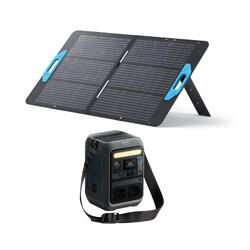 Kit station électrique Anker SOLIX C300X AC avec panneau solaire 100 W