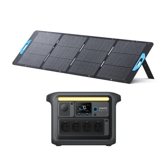 Kit Power Station Anker SOLIX C1000X con pannello solare 200 W