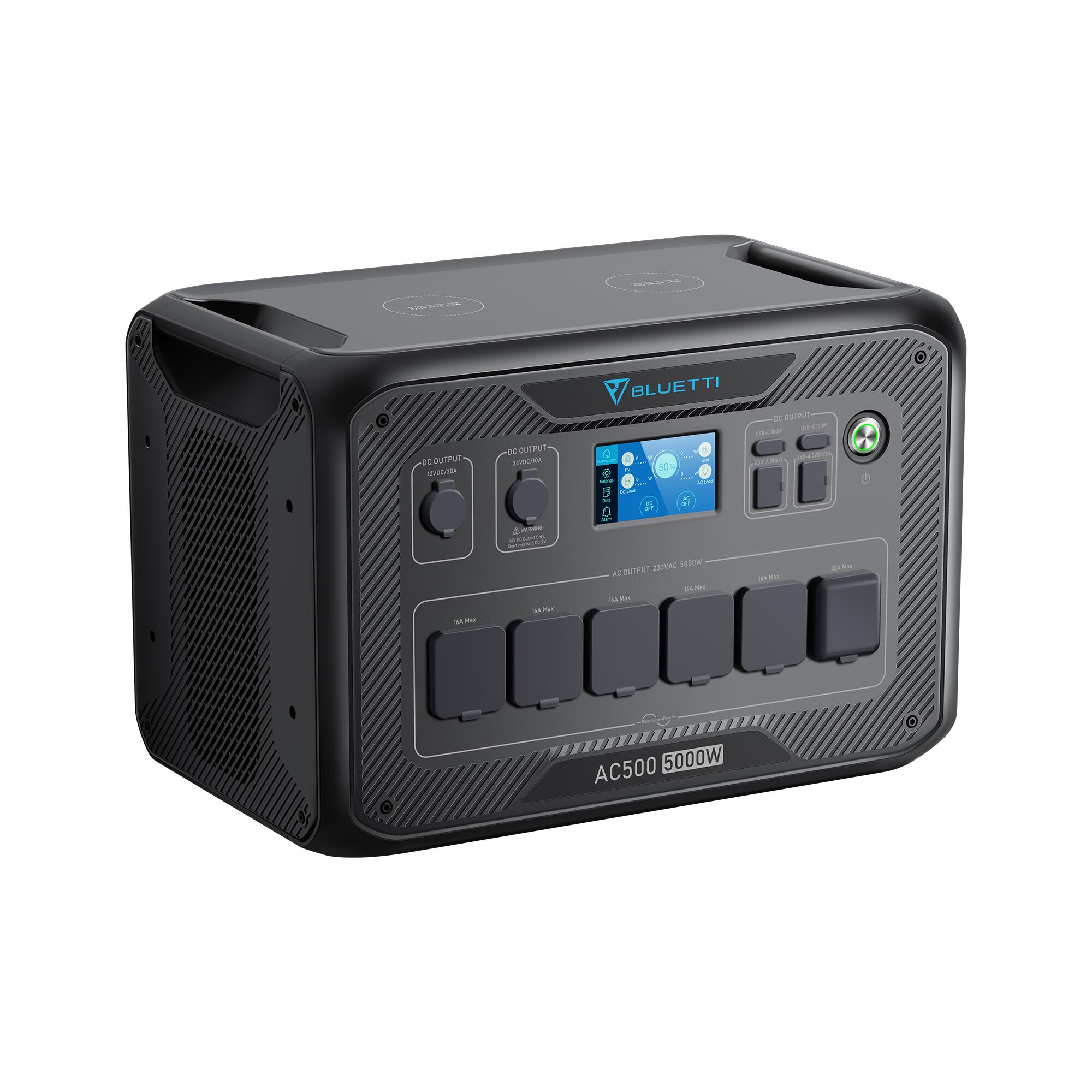 Powerstation BLUETTI AC500, 6x5000 W (Bevat geen batterij) 3/8