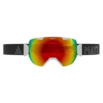 Skibril synchro tribands (met 2 lenzen) - wit