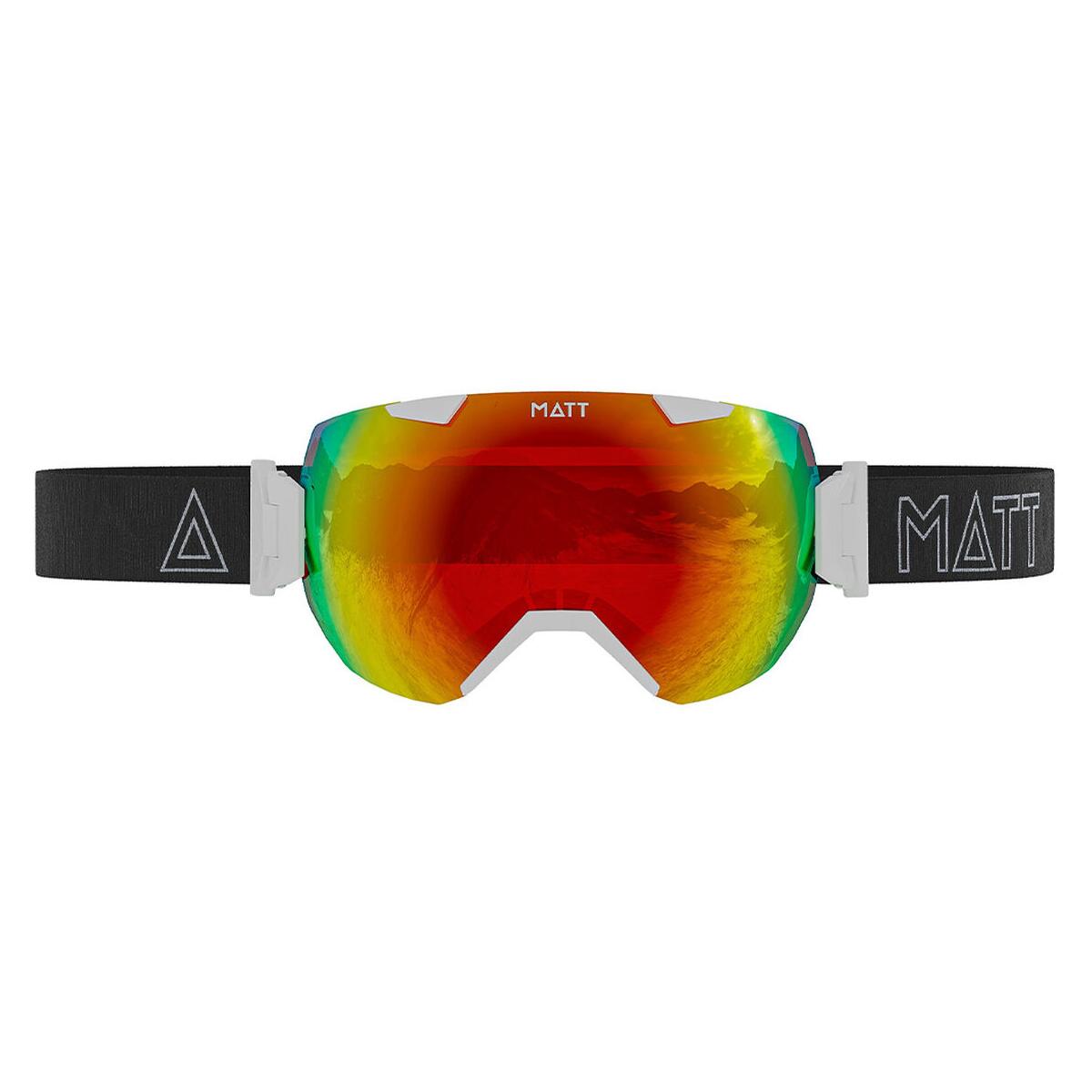Matt - Masque De Ski Synchro Tribands (avec 2 Écrans) - Blanc - Lunettes De Soleil - Blanc - Taille Unique - Decathlon