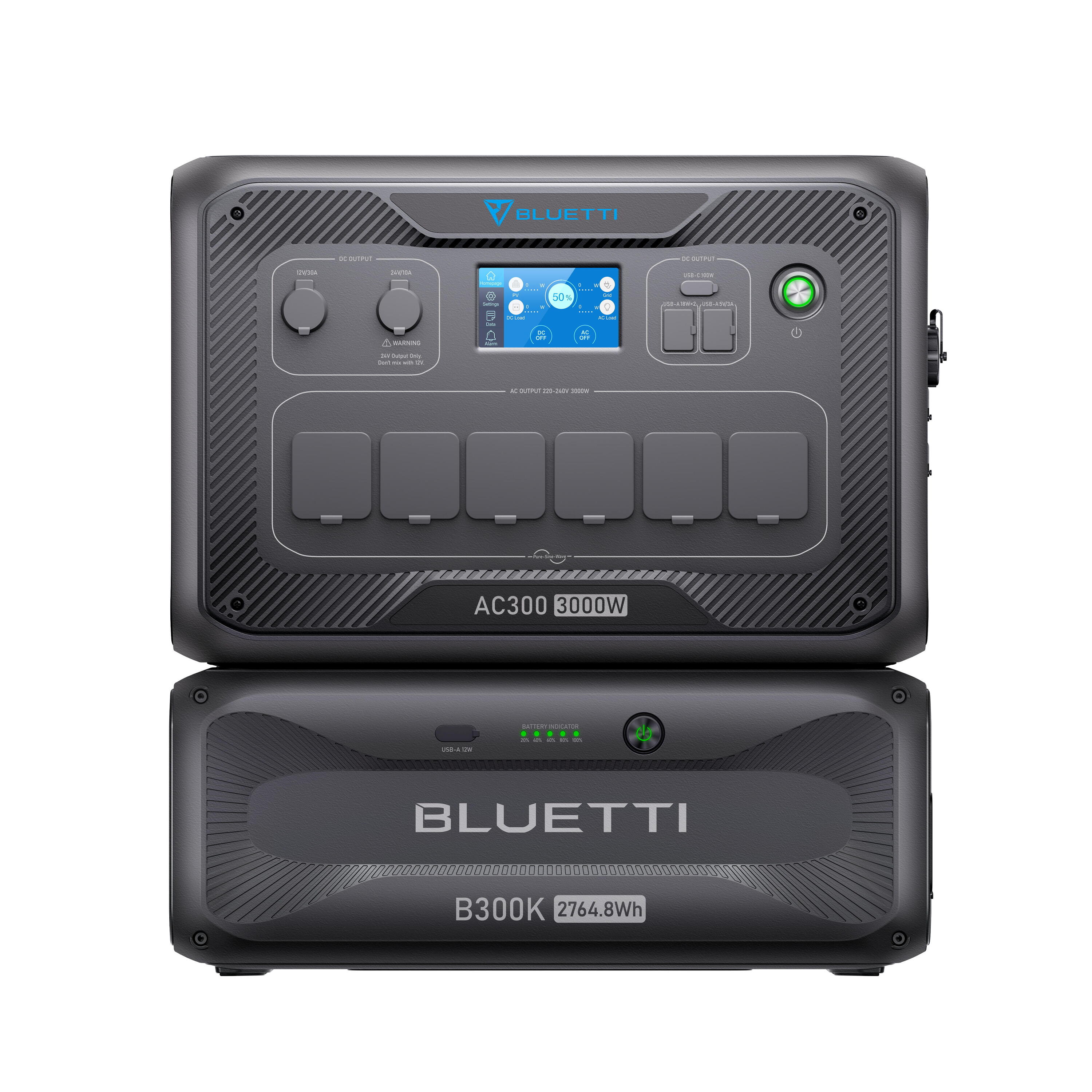 BLUETTI BLUETTI AC300+B300K Estación de energía, Batería 2764,8 Wh
