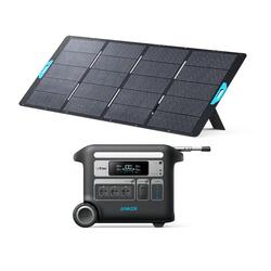 Kit station électrique Anker SOLIX F2000 avec panneau solaire 400 W