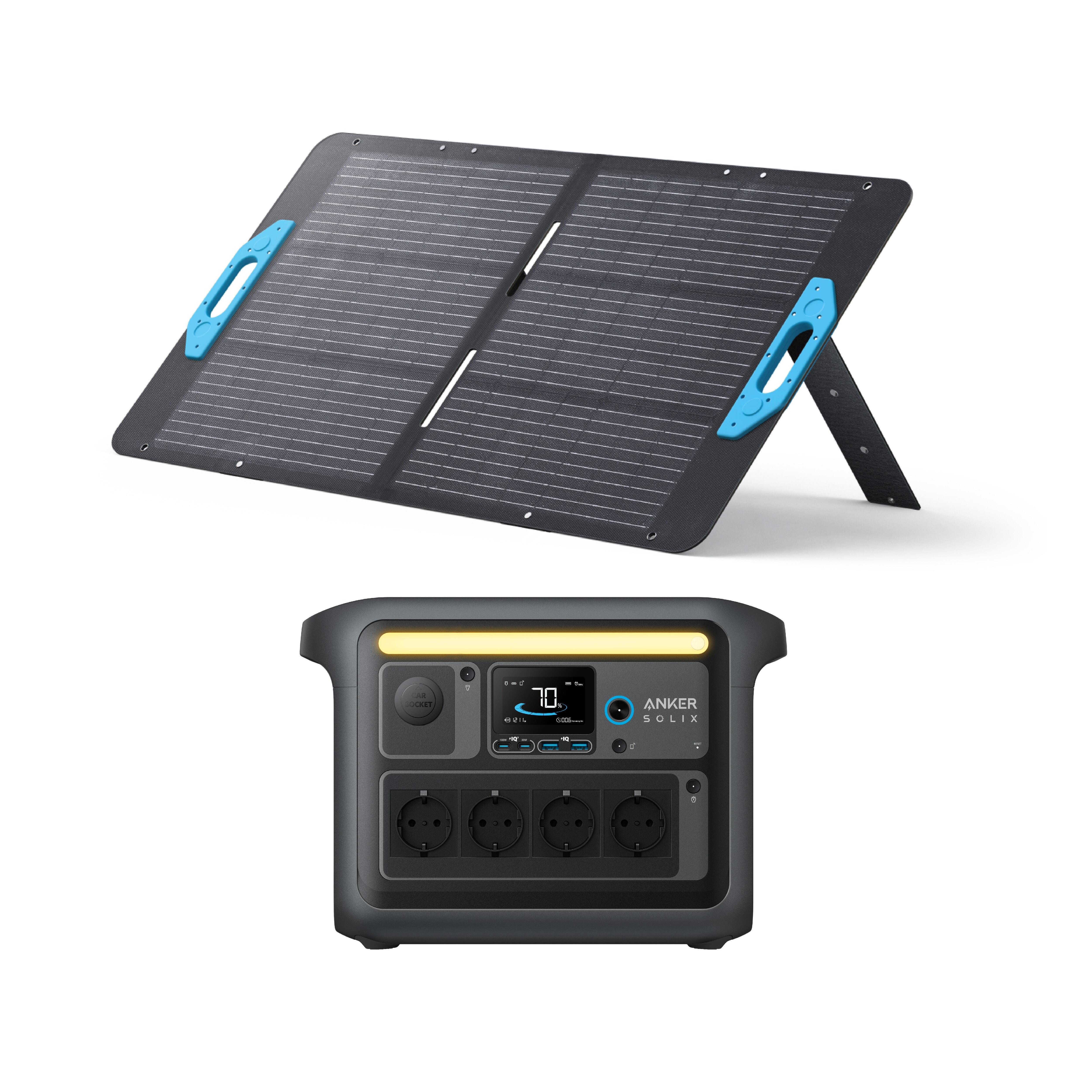 ANKER Powerbanka Anker SOLIX C1000X se 100W solárním panelem