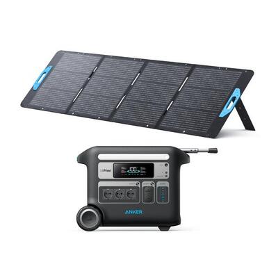 Kit Powerstation Anker SOLIX F2000 mit Solarpanel 200 W (0% MwSt)
