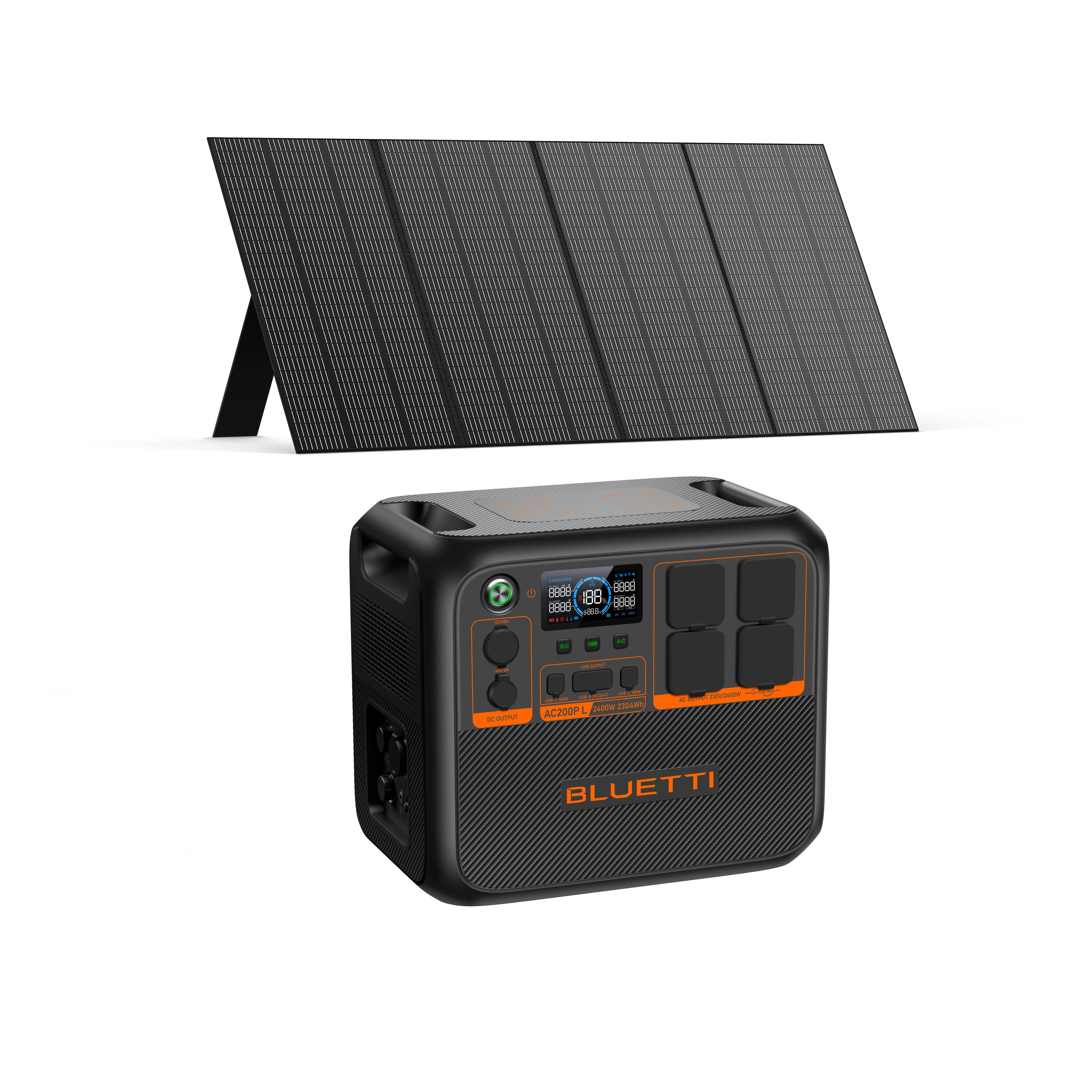 BLUETTI KIT BLUETTI AC200PL Professionelles Powerstation mit 350 W Solarpanel
