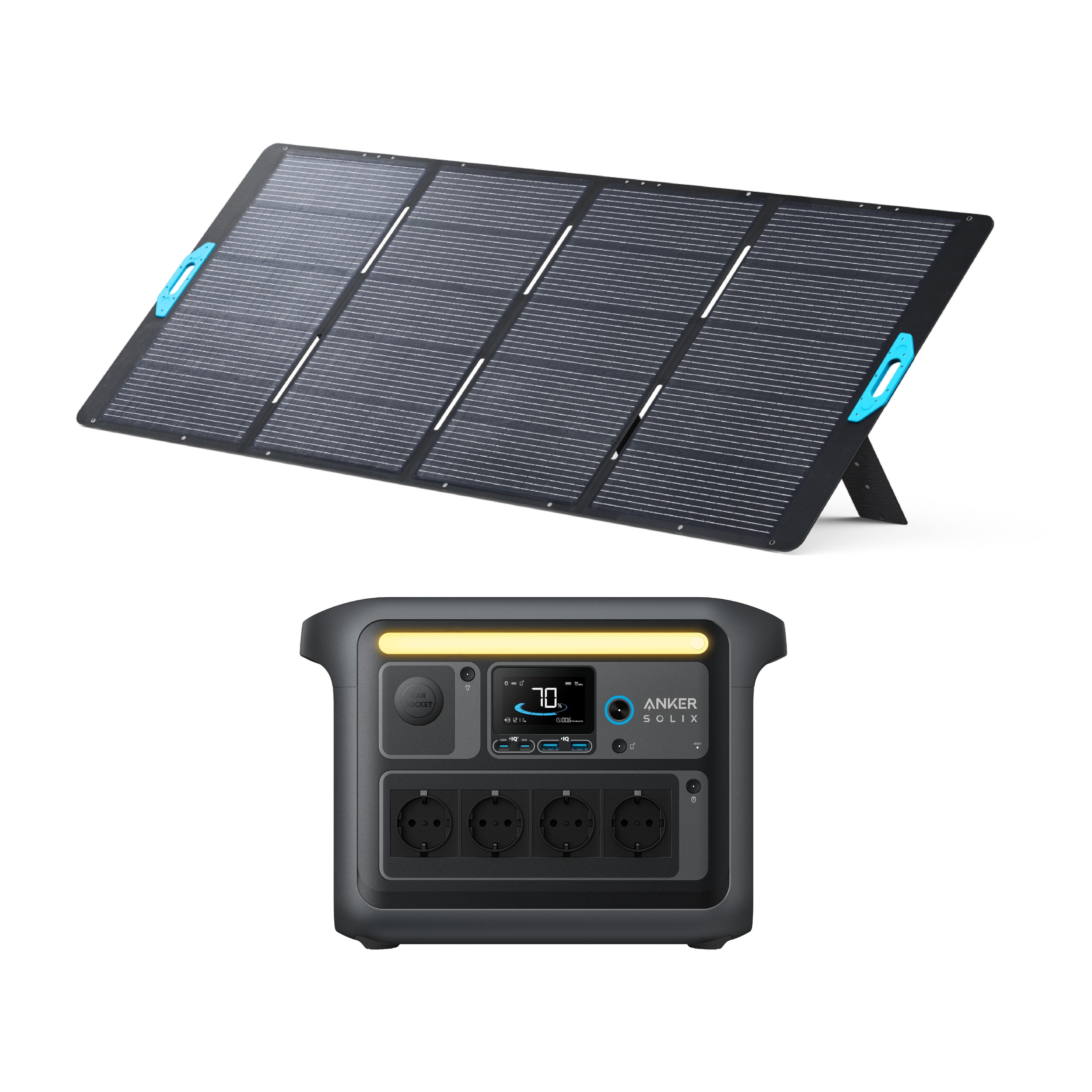 ANKER Powerbanka Anker SOLIX C1000X se 400W solárním panelem