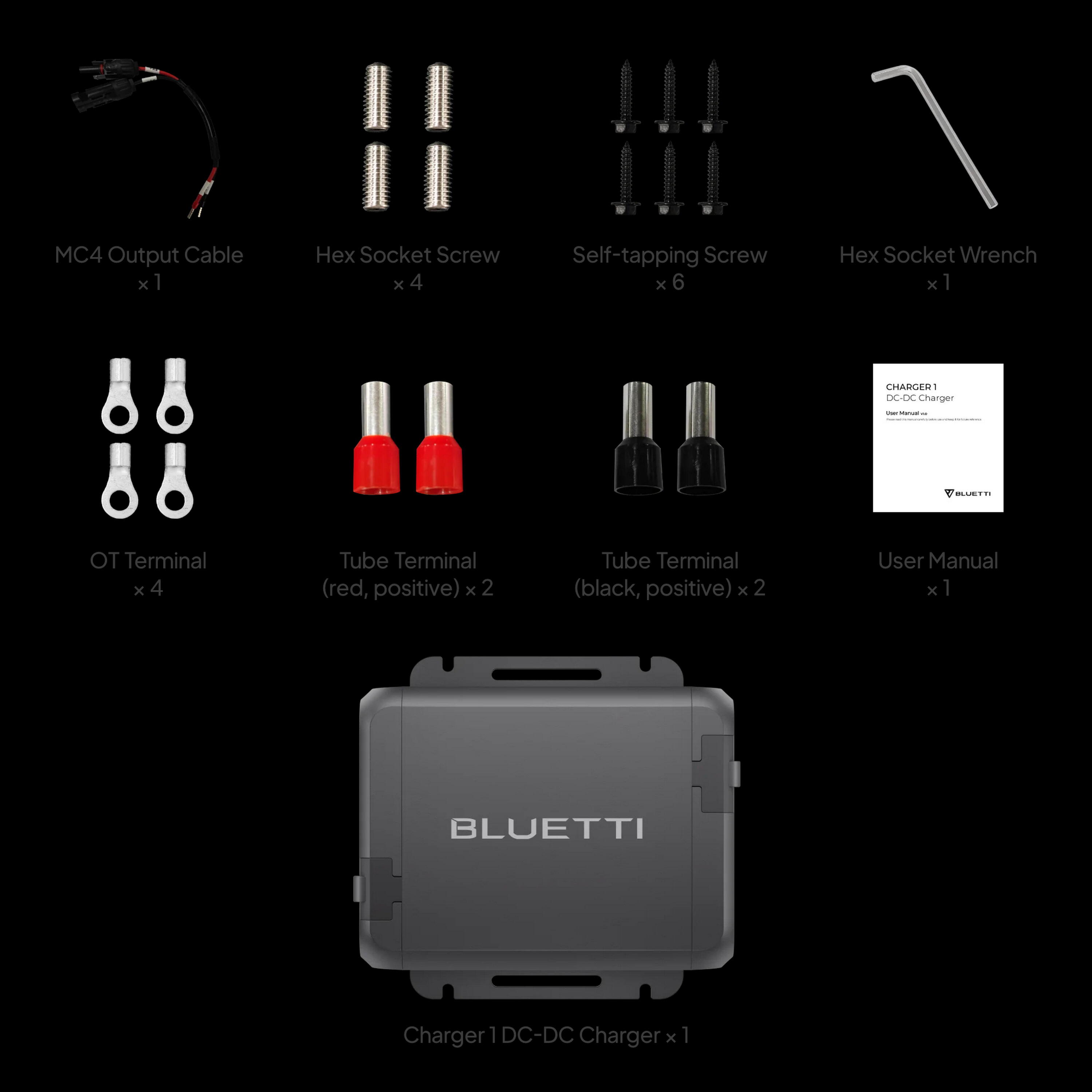 BLUETTI Charger 1 (D60L), 560 W caricabatterie DC + cavo DC 2/8