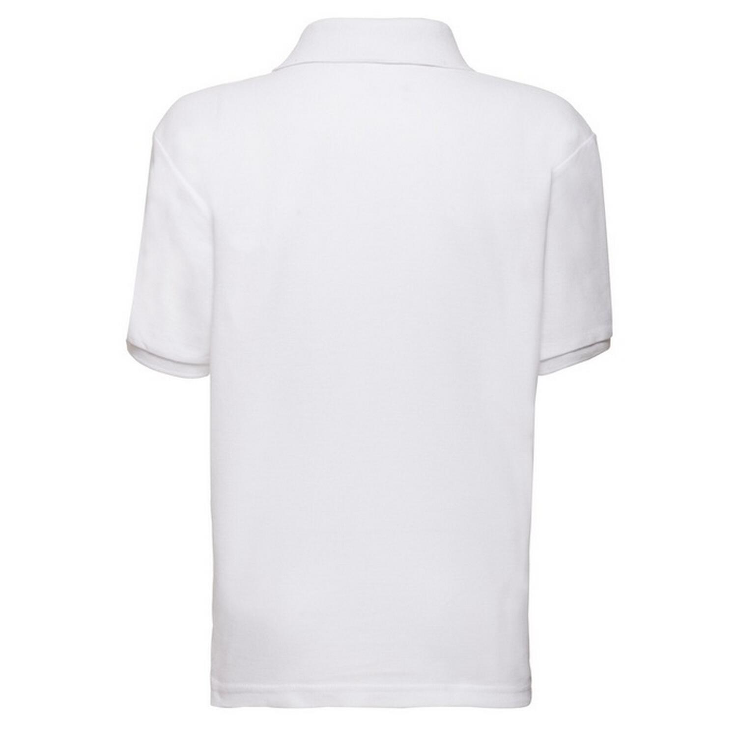 Kinder/Kinder 65/35 Poloshirt (Wit) 2/3