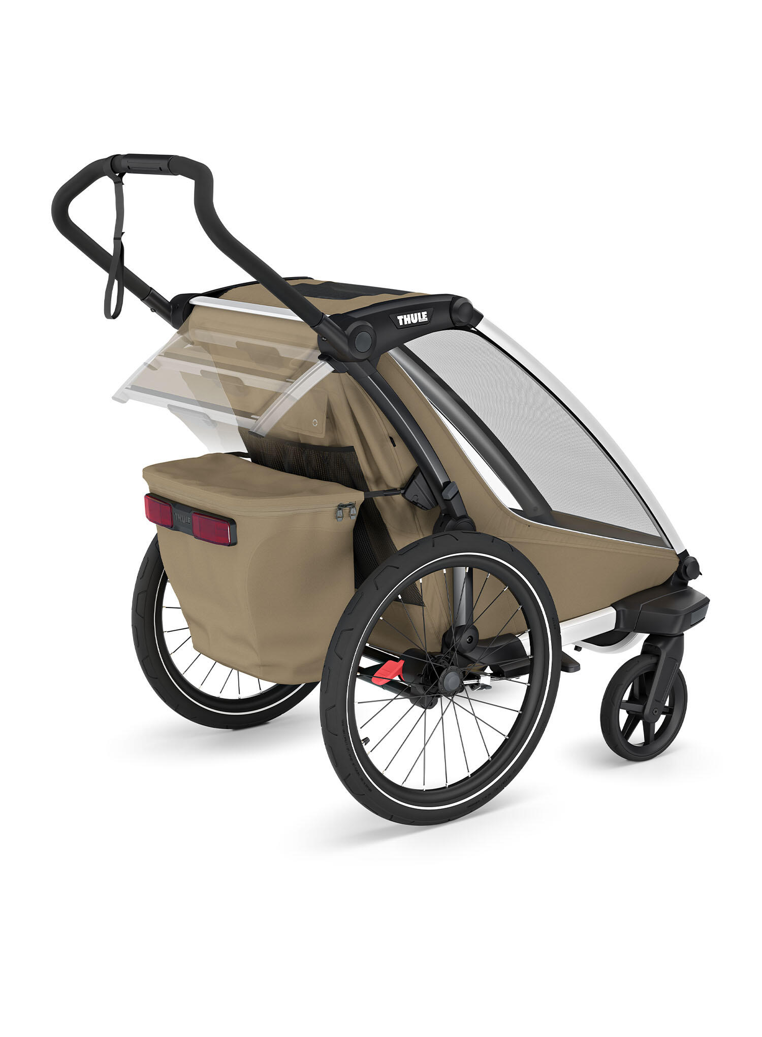 Przyczepka rowerowa Thule Chariot Cross 2 Single - khaki 7/7