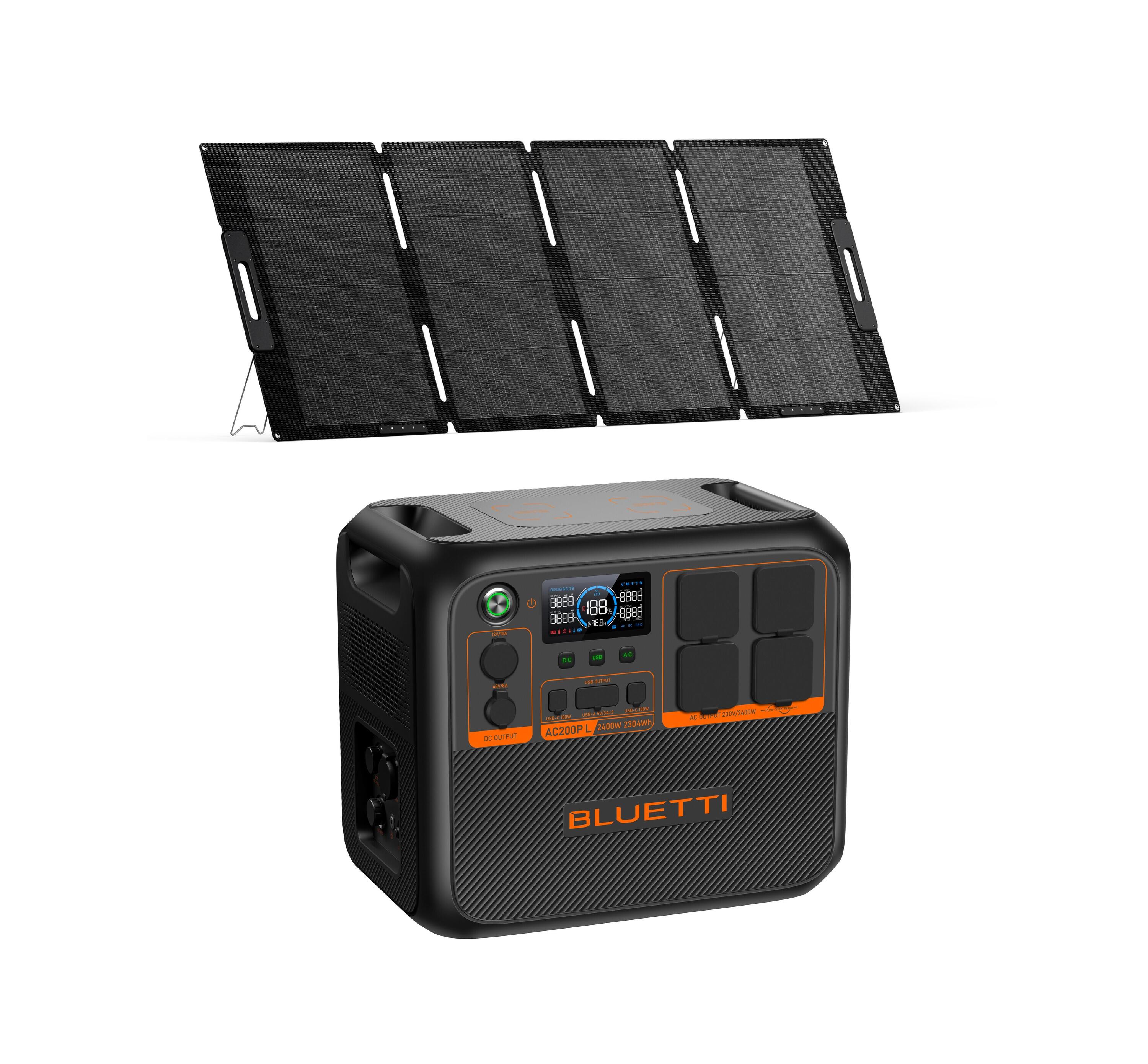 BLUETTI KIT BLUETTI AC200PL Professionelles Powerstation mit 200W Solarpanel