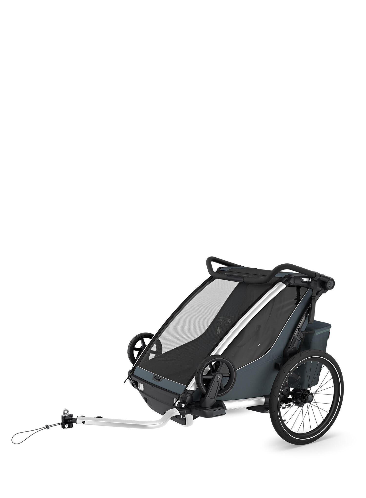 Przyczepka rowerowa Thule Chariot Cross 2 Double - dark slate 5/7