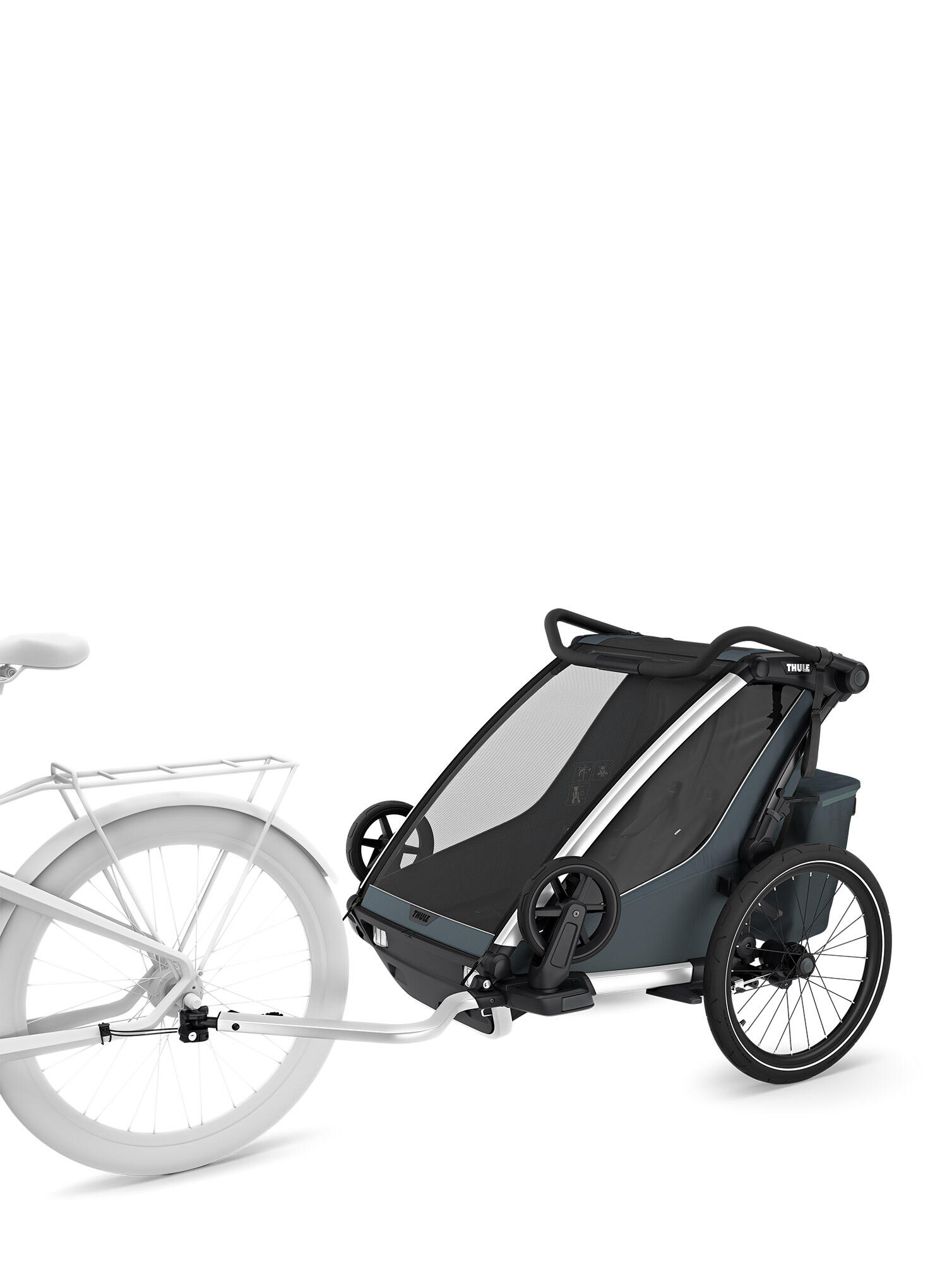Przyczepka rowerowa Thule Chariot Cross 2 Double - dark slate 2/7