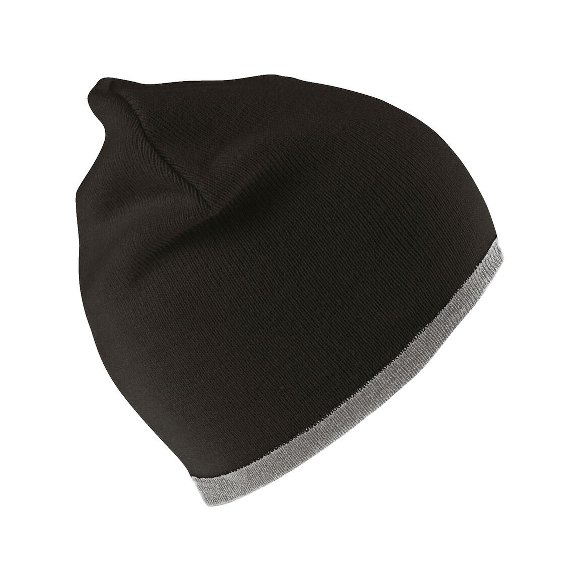 Berretto Senza Polsino Result Winter Essentials Nero Grigio 2/3