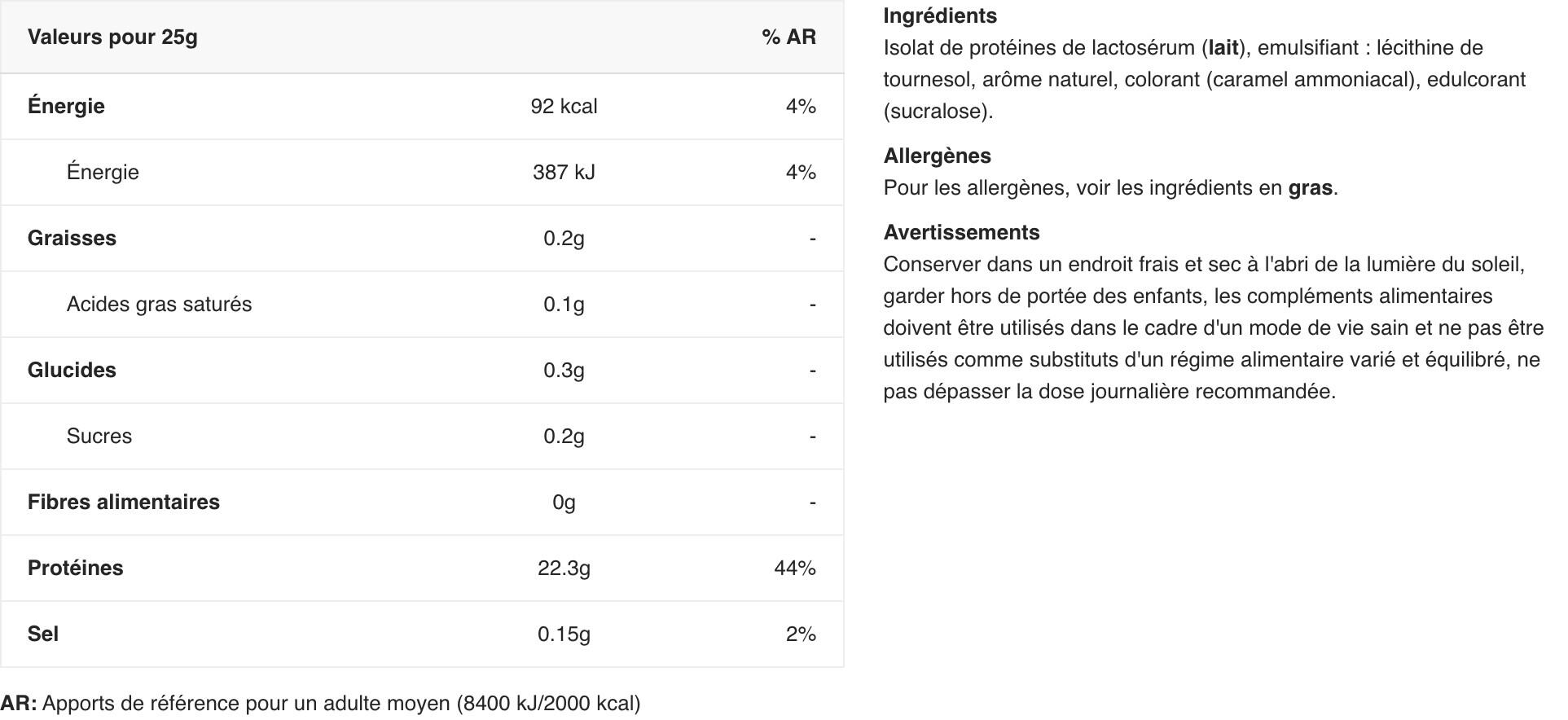 Whey isolate - Iso-XP - Café Latte 2/3