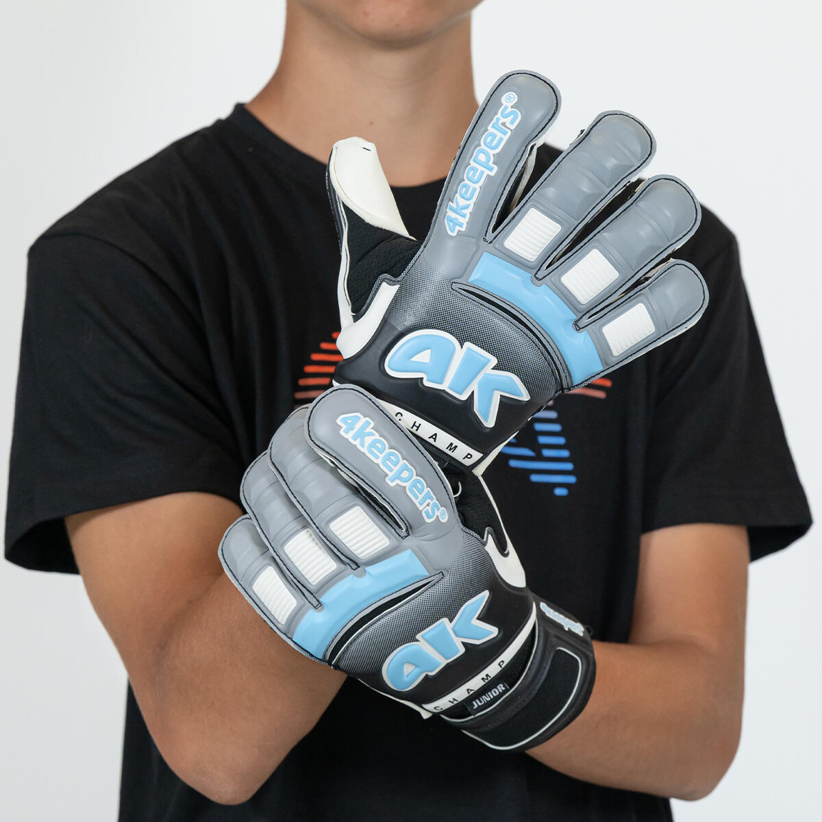 Rękawice bramkarskie dla dzieci 4keepers CHAMP JUNIOR VI HB 2.0 3/7