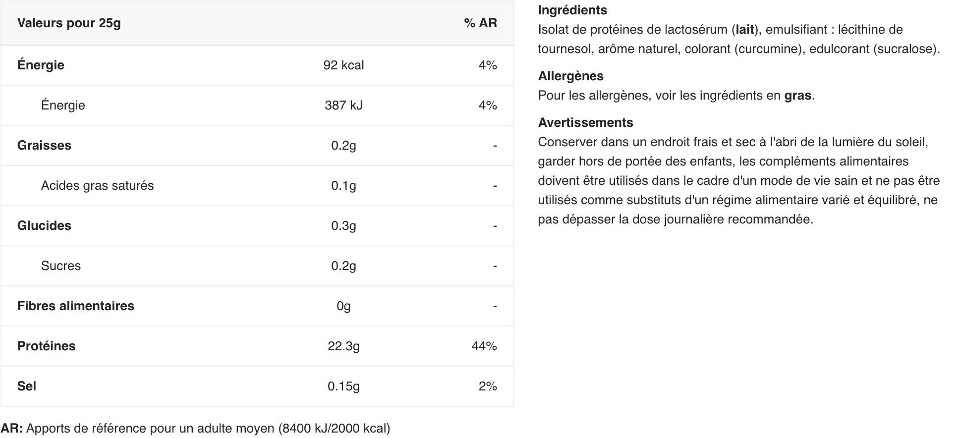 Whey isolate - Iso-XP - Banane 2/3