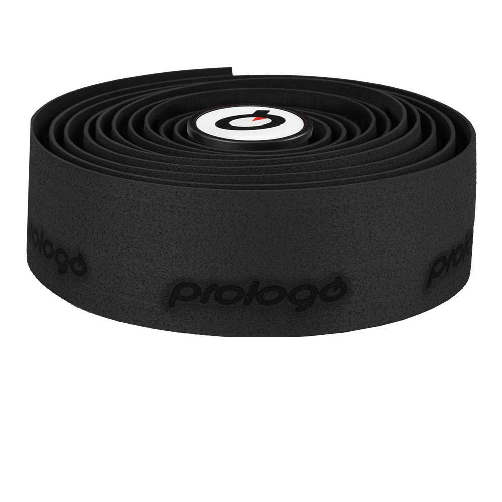 Prologo Lenkerband PLAINTOUCH + schwarz mit Stopfen, Kork/Gel 2/3