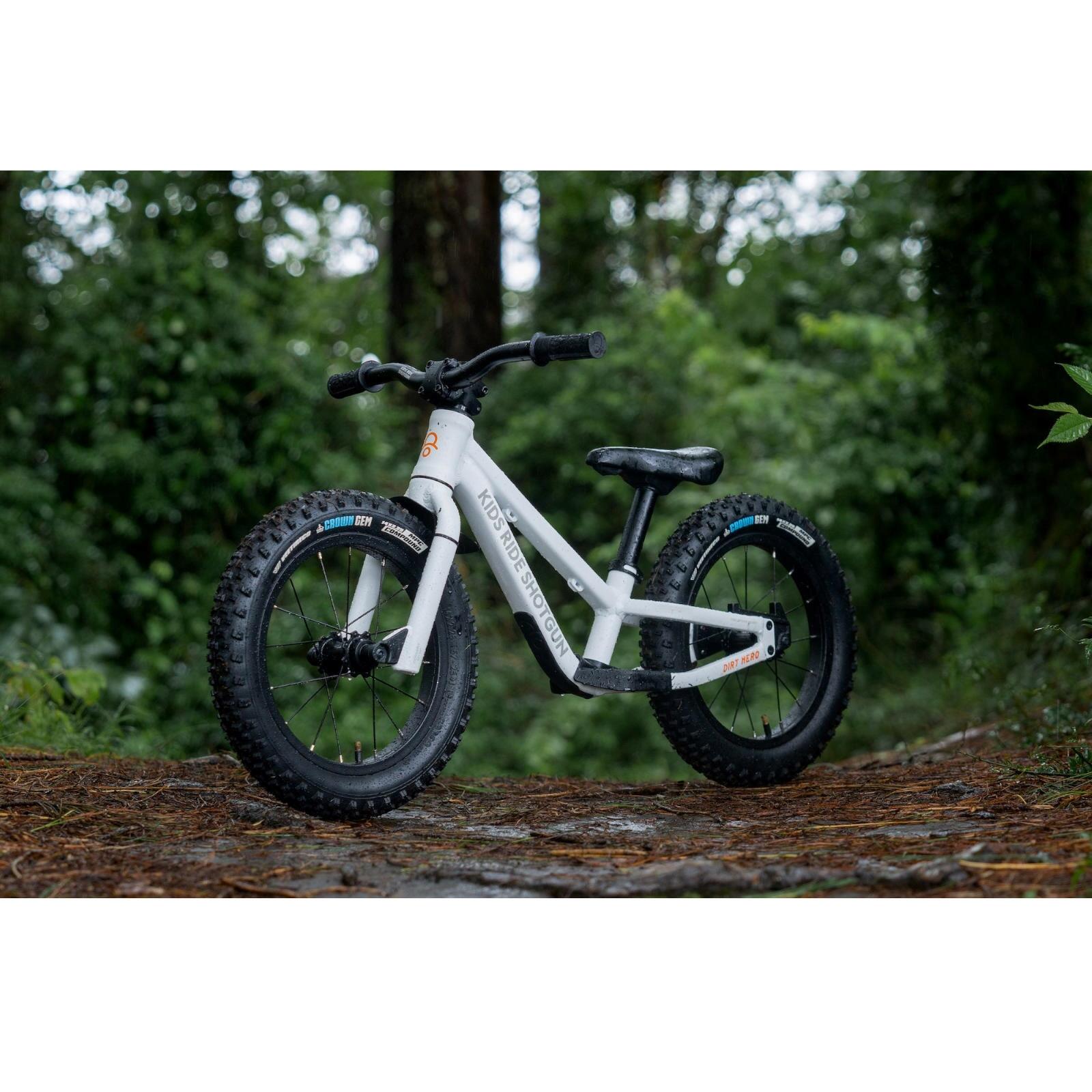 Kids Ride Shotgun Kinder Laufrad Dirt Hero, 14", Weiß 2/7