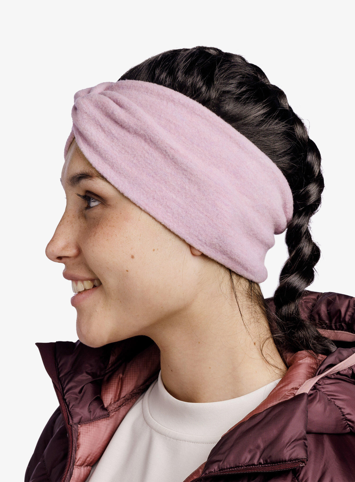 Cinta Merino Fleece Mujer Buff Rosa 3/6