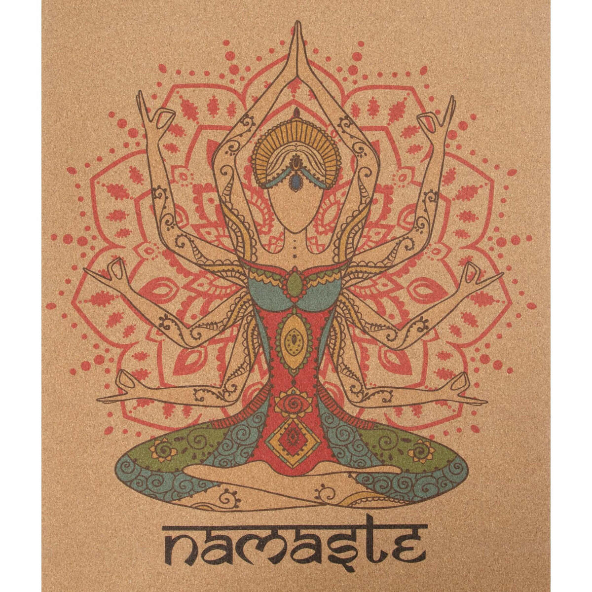 KORKOVÁ CESTOVNÍ PODLOŽKA NA JÓGU NAMASTE 4/7