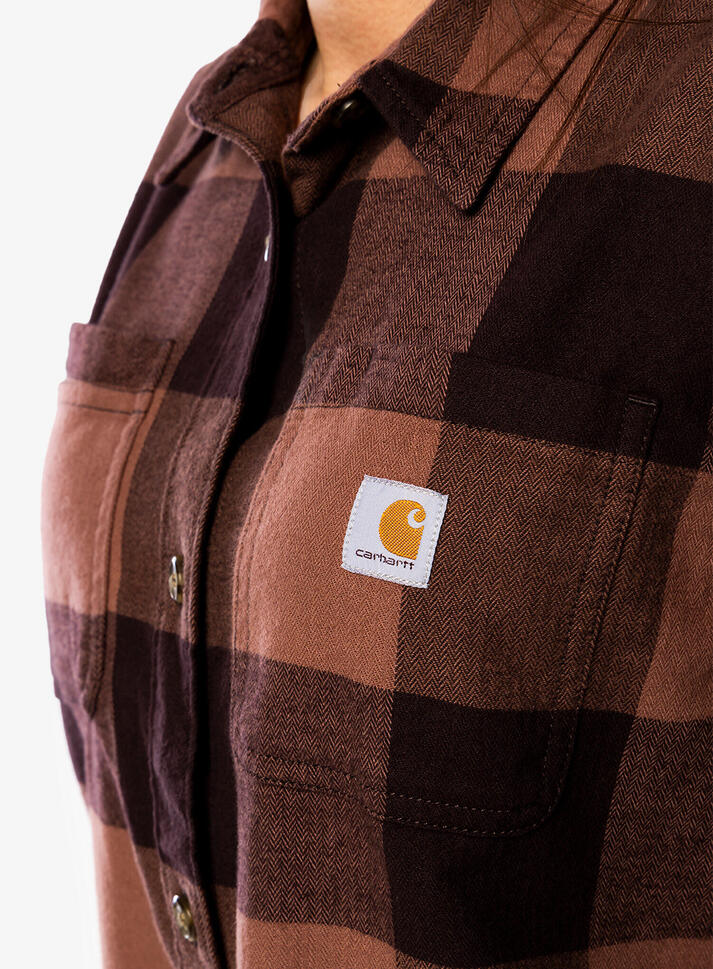 Koszula turystyczna damska Carhartt Midweight Flannel L/S Plaid Shirt