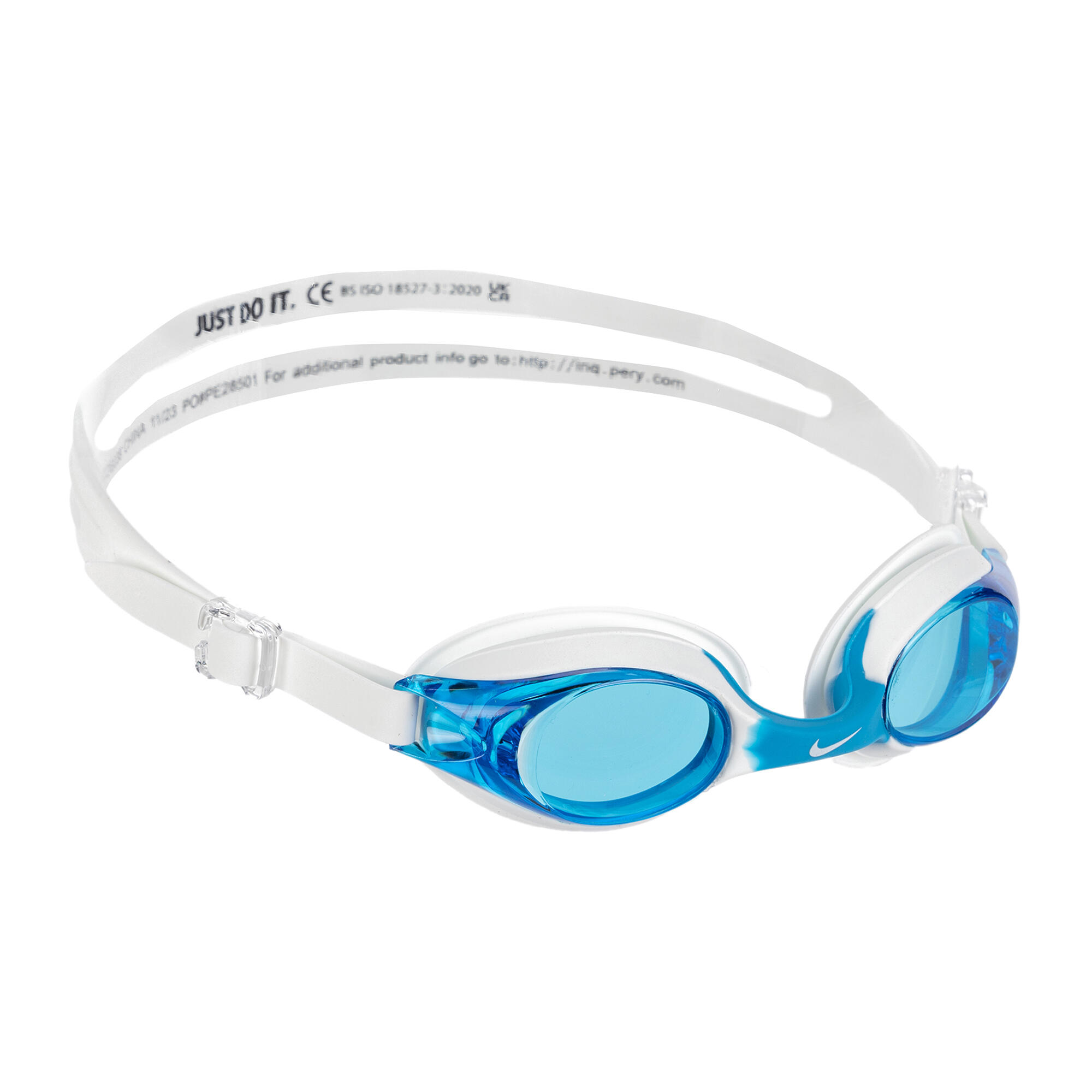 Lunettes de natation Nike Kids™ Lil™ Swoosh - Blanches 2/2