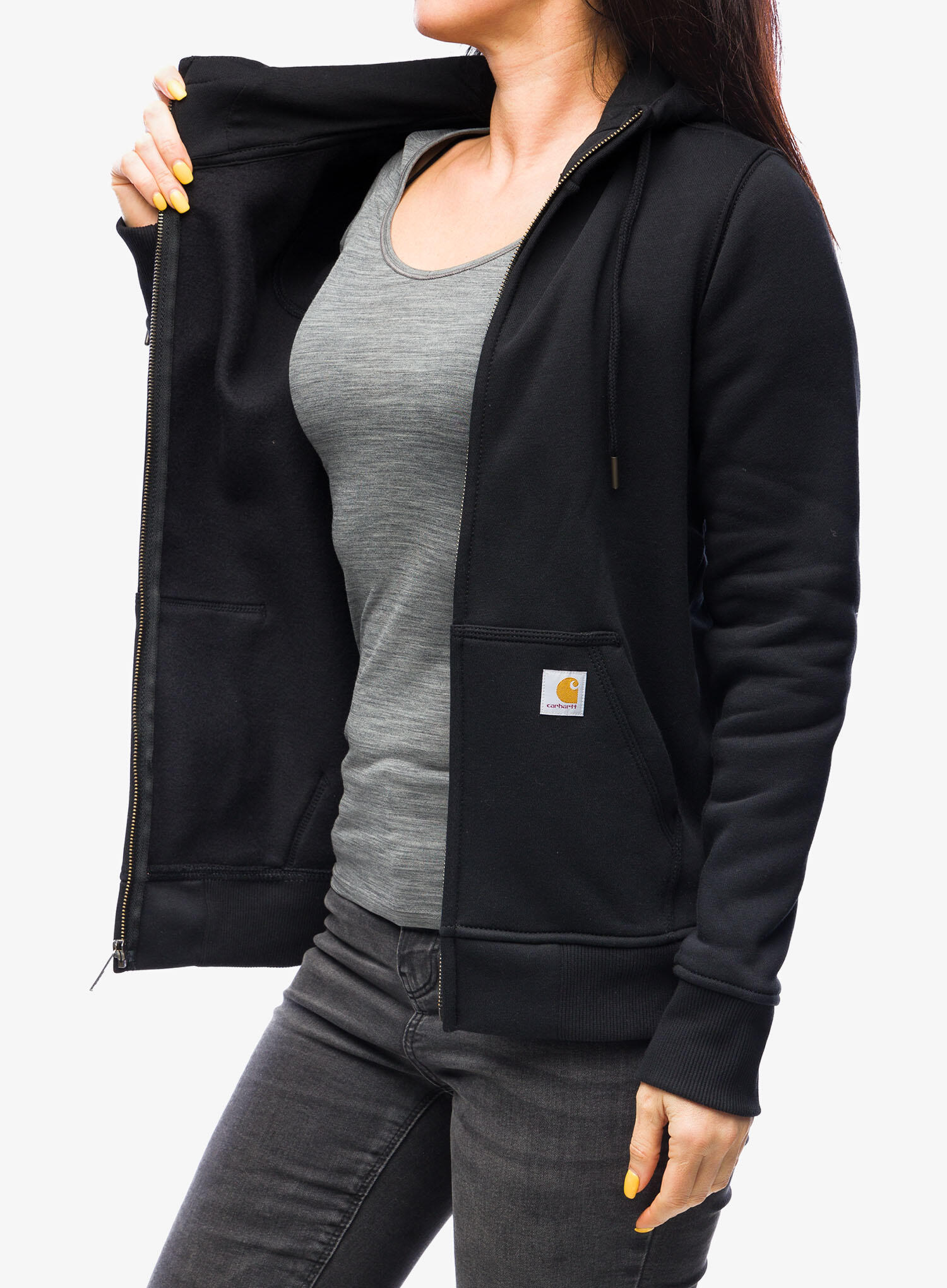 Bluza z kapturem damska Carhartt Clarksburg Zip Sweatshirt 6/7